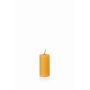 Beeswax candle BABETTE, natural-yellow, 3.1"/8cm, Ø1.6"/4cm, 16h - Made in Germany