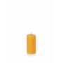 Beeswax candle BABETTE, natural-yellow, 4"/10cm, Ø2"/5cm, 30h - Made in Germany