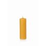 Beeswax candle BABETTE, natural-yellow, 6"/15cm, Ø2"/5cm, 45h - Made in Germany