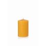 Beeswax candle BABETTE, natural-yellow, 4.7"/12cm, Ø3.1"/8cm, 72h - Made in Germany