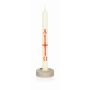 ANNERIKE wooden candlestick for Easter vigil candle, natural, 1.5 cm, Ø5 cm