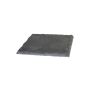Square slate candleholder MARIANO, anthracite, 4.7"x4.7"/12x12cm