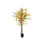 Forsythia decorative tree MISAKI, real trunks, with flowers, yellow, 5ft/150cm