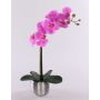 EMILIA artificial Phalaenopsis orchid, decorative pot, pink, 45cm