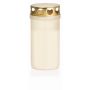 Grave light CARMELIA with lid, white, 4.7"/12cm, Ø2.4"/6,1cm, 50h
