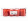 Grave light JESENIA, 4 pieces, red-white, 2.3"/5,9cm, Ø2"/5cm, 25h