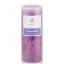 Rustic scented candle ASTRID, Lovely Lavender, violet, 5.1"/13cm, Ø2.7"/6,8cm, 60h