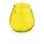 Scented lantern MAYELA filled with citronella wax, yellow, 4.1"/10,5cm, Ø4"/10cm, 48h