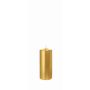 ROSELLA Christmas candle, gold, 15 cm, Ø 6 cm, 54h – Made in Germany