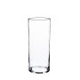 Cylinder vase SANYA FIRE, transparent, 10"/25 cm, Ø 4.7"/12 cm
