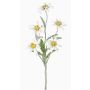 Artificial flower Alpine Edelweiss SOPHIA, white, 16"/40cm, Ø 2"-2.4"/5-6cm