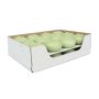 Floating candles ORNELLA, 24 pieces, pastel green, 2,8cm, Ø4,5cm, 4h