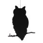 Halloween Silhouette Decoration: Owl – SPOOKY OWL, black, 62cm