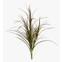 Plastic reed grass HANNI on spike, green-red, 31"/80cm
