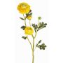 Silk ranunculus NOEMIE, yellow, 26"/65cm, Ø 1.6"-3.1"/4-8cm