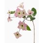 Artificial Japanese dogwood branch KOHANA, flowering, pink, 28"/70cm