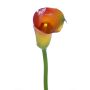 Fake Calla flower CHIDORA, orange-yellow, 22"/55cm, 2"x2.4"/5x6cm