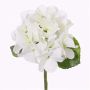 Plastic hydrangea CHIDORI, white-green, 12"/30cm, Ø 5"/13cm