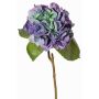 Artificial hydrangea CHIDORI, purple-blue-green, 60cm, Ø18cm