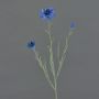 Fake cornflower KELSIE, blue, 28"/70cm, Ø 1.6"/4cm