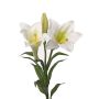 Fake flower Easter lily ERISA, white, 30"/75cm, Ø 3.1"-4.3"/8-11cm