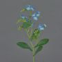 Artificial Forget-me-not ESTHER, light blue, 14"/35cm, Ø 0.8"/2cm