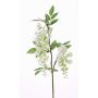 Artificial wisteria twig NEZUMI, flowering, white, 3ft/105cm