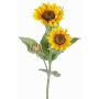Artificial sunflower LUPATA, yellow, 35"/90cm, Ø4.3"-5.5"/11-14cm