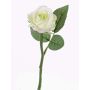 Artificial flower rose GABI, cream-green, 12"/30cm, Ø2.4"/6cm