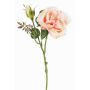 Artificial cabbage rose JUDY, cream-pink, 16"/40cm, Ø3.5"/9cm