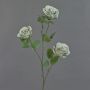 Artificial cabbage rose GITTI, light green-grey, 31"/80cm, Ø 3.9"/10cm