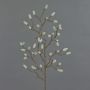 Artificial magnolia branch KOTORI, white, 30"/75cm