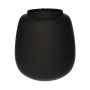 CAYDENCE glass vase, matt black, 20 cm, Ø18.2 cm