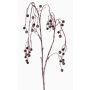 Plastic snowberry branch PASKO, berries, black-purple, 4ft/120cm