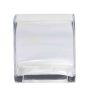 Flowerpot KUNO, cube/square, clear, 4.7"x4.7"x4.7"/12x12x12cm