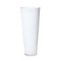 Floor vase ANNA OCEAN, funnel/round, white, 18"/43cm, Ø8"/18cm
