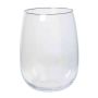 Candle glass AUBREY, globe/round, clear, 13"/33cm, Ø9"/24cm