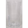 Flower vase AMNA OCEAN, conical/round, clear, 10"/25cm, Ø5.5"/14cm