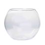 Candle glass TOBI OCEAN, globe/round, clear, 9"/24cm, Ø10"/26cm