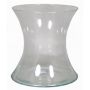 Flower vase LIZ OCEAN, hourglass, clear, 8"/20cm, Ø7"/19cm