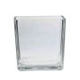 Planter KIM OCEAN, cube/square, clear, 5.5"x5.5"x5.5"/14x14x14cm