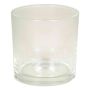 Flower pot BRIAN, cylinder/round, clear, 4"/10cm, Ø4"/10cm