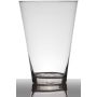 Floor vase of glass BONNIE, conical/round, clear, 12"/30cm, Ø7"/19cm