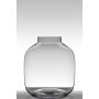 Table light glass GEORGIA EARTH, cylinder/round, clear, 15"/38cm, Ø13"/34cm