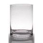Flower vase of glass SANUA, cylinder/round, clear, 8"/20cm, Ø6"/15cm