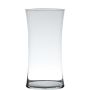 Floor vase of glass DENNY, hourglass, clear, 16"/40cm, Ø6"/15cm