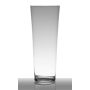 Floor vase of glass AMNA EARTH, conical/round, clear, 16"/40cm, Ø6"/16,5cm
