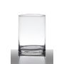 Flower vase of glass SANYA EARTH, cylinder/round, clear, 8"/20cm, Ø4.7"/12cm