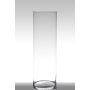 Floor vase of glass SANYA EARTH, cylinder/round, clear, 24"/60cm, Ø7"/19cm