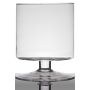 Flower pot of glass LILIAN on pedestal, cylinder/round, clear, 7"/19cm, Ø5.5"/14cm